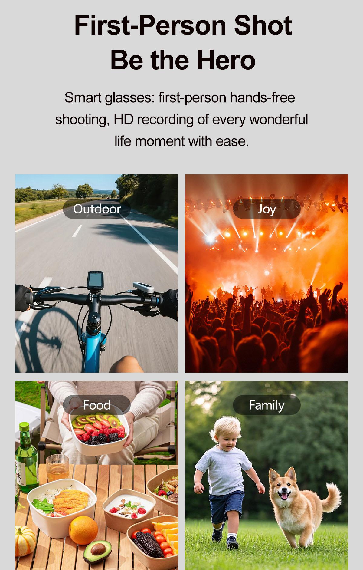 xk one pro AI wireless photo-taking glasses, equipped with an 800W camera for taking photos, AI object recognition, making and receiving calls, body-worn detection, AI translation, voice activation. Note: This product cannot record videos.