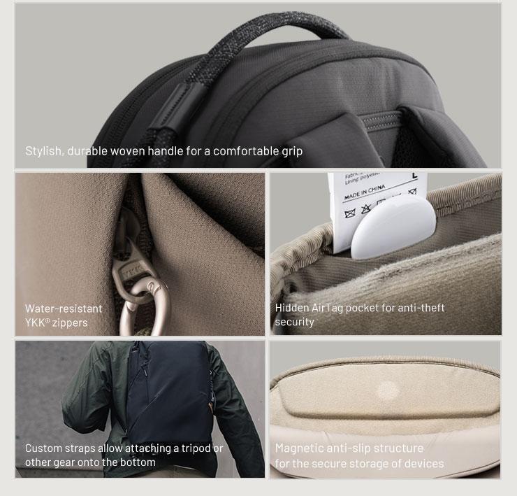 PGYTECH OneGo Lite Camera Backpack Water-Resistant DSLR/Mirrorless Bag for Sony/Canon/Fujifilm, Drone Backpack, Tripod Mount Travel & Weekend Photography Pack for 14" Laptop Photographic Kit