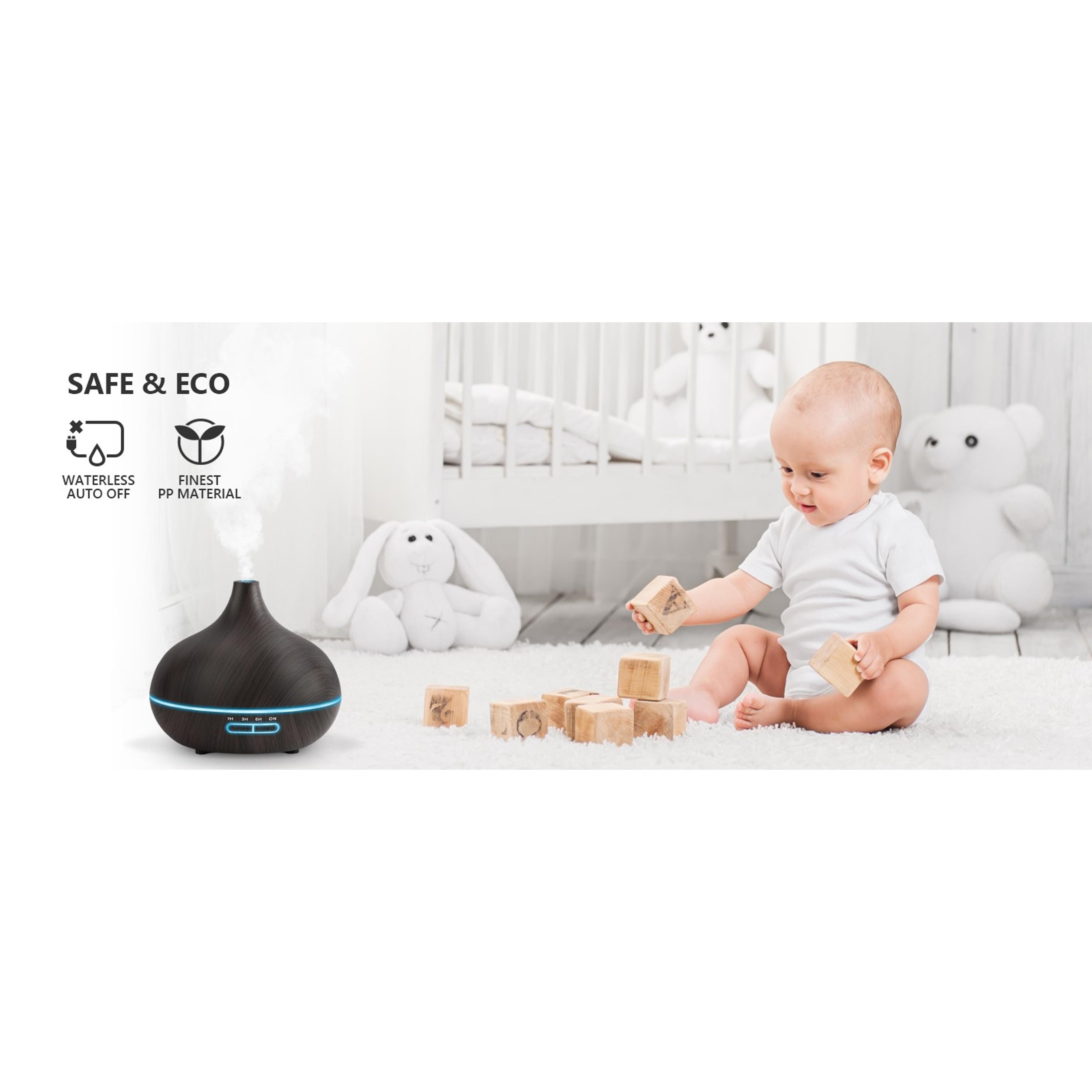 550ml Ultrasonic Essential Oil Diffuser for Large Room with Remote Control, Timer, 7 Colors Light - Aromatherapy Diffuser for Bedroom