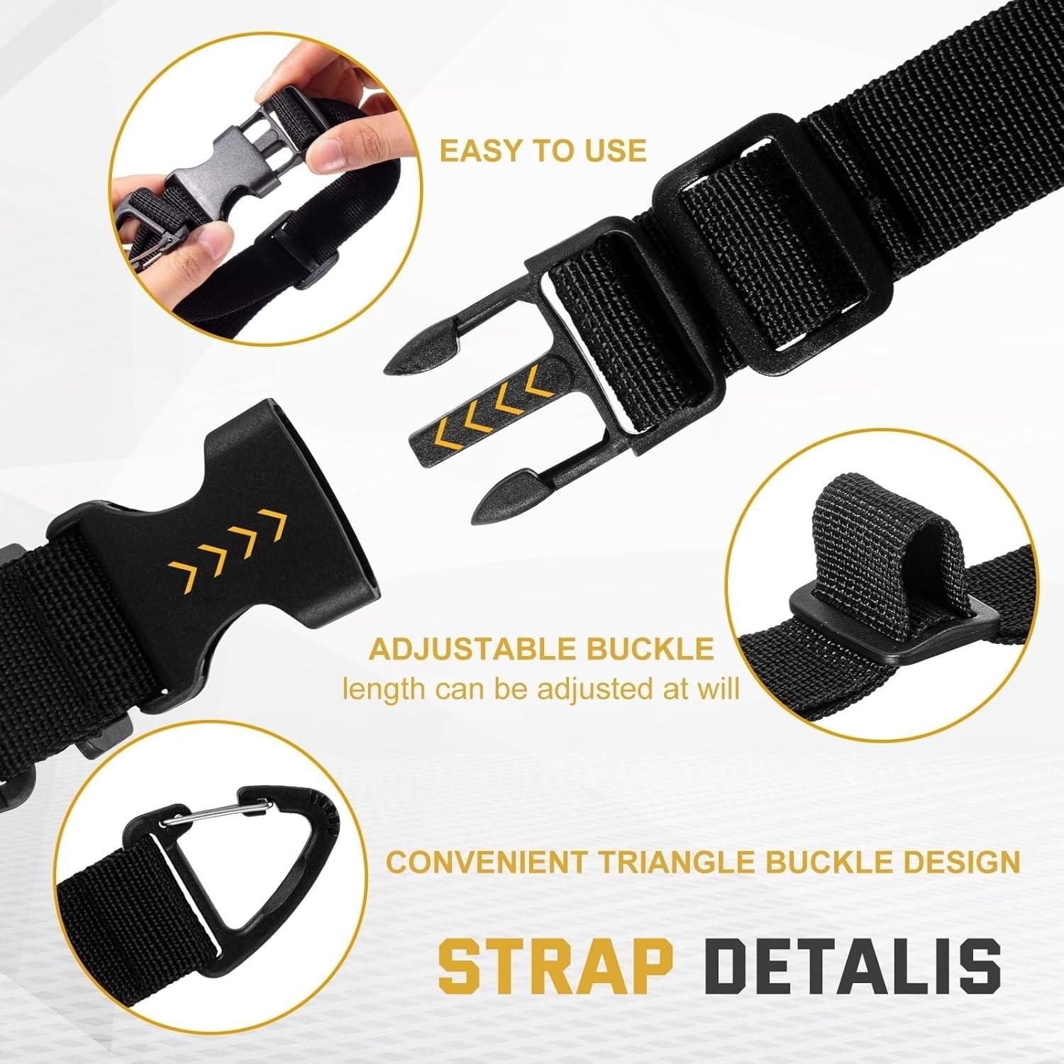 Triangle Buckle Luggage Strap Hiking Outdoor Backpack Multi-Functional Hook, Durable Travel Accessory for Camping and Hiking Gear