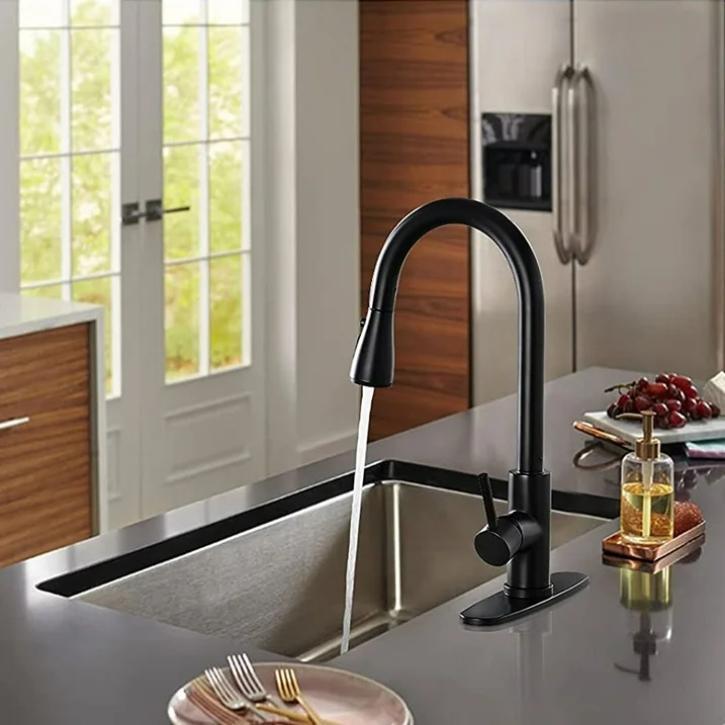 PHANCIR NEW Kitchen Faucet with Pull Down Sprayer, High Arc Single Handle, Brushed Nickel, Brushed Go Home ld Finish Modern Durable Steel PHANCIR NEW Kitchen Faucet with Pull Down Sprayer, High Arc Single Handle, Brushed Nickel, Brushed Go Home ld Finish Modern Durable Steel