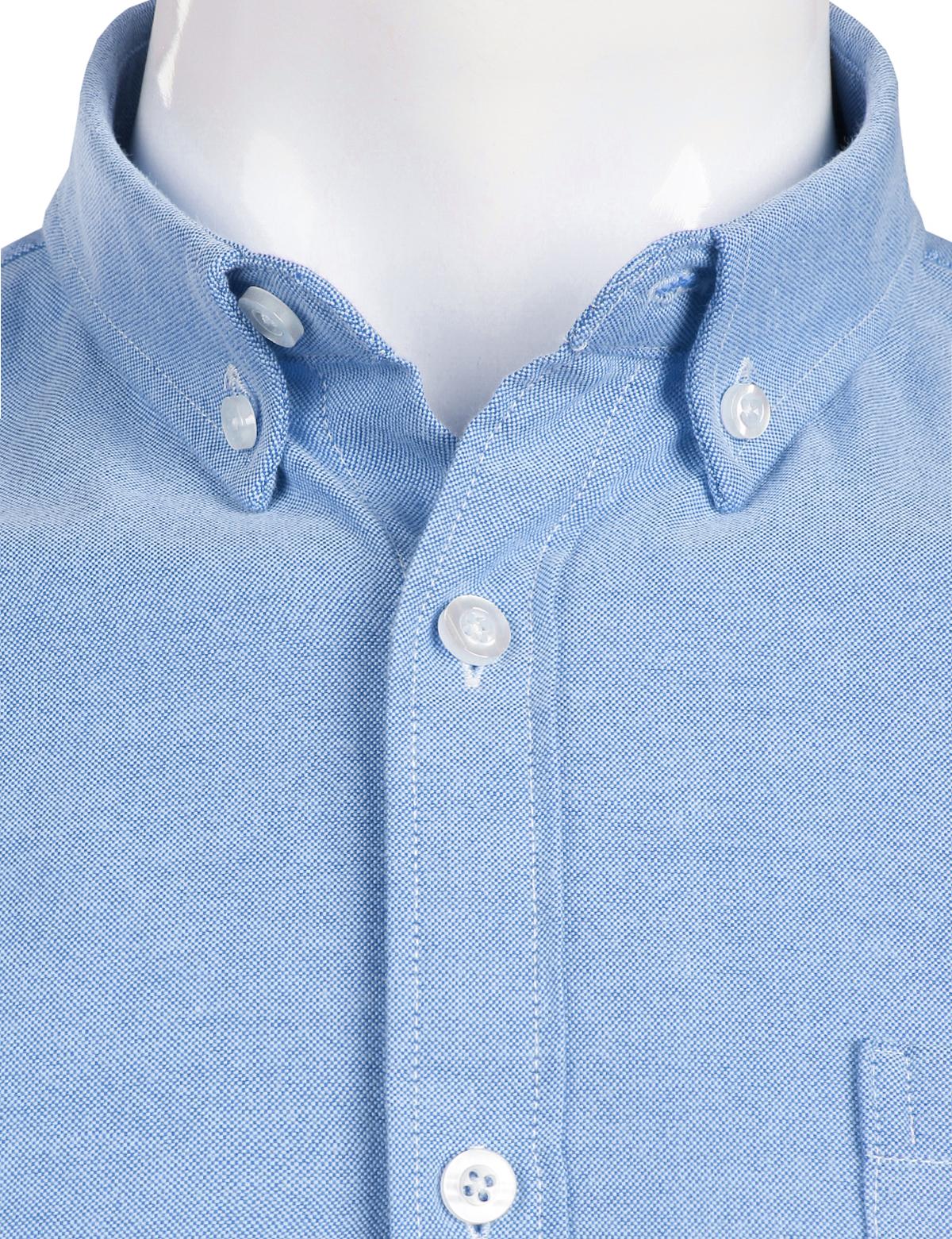 ZEROYAA Men's Hipster Casual Slim Fit Long Sleeve Button Down Oxford Shirts with Chest Pocket