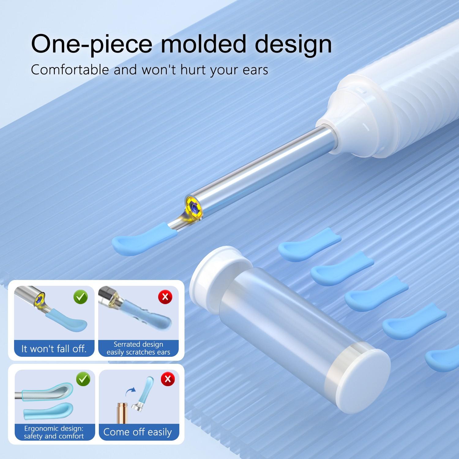 Ear Cleaner with Camera – HD Visual Earwax Removal Kit, Soft Silicone Tips, Easy & Safe for Family Use – Gift for Birthday & Christmas