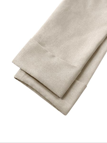 Women's Solid Color Button Front Blazer Coat, Casual Long Sleeve Outerwear for Work Office Business, Ladies Spring & Fall Woven Clothes, Fitted Womenswear