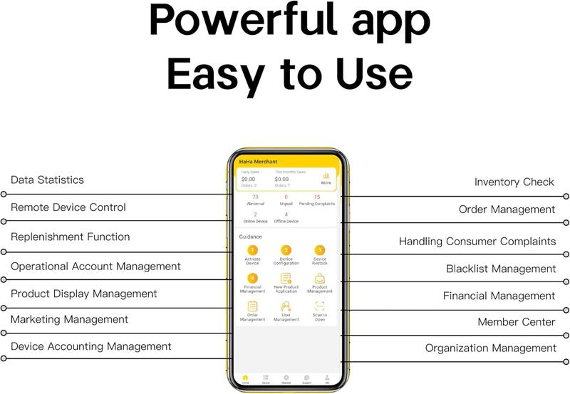 Vending Machine，HAHA Vending DC-440D Combo Vending Machine,Smart Refrigerated Vending Machine with Touch Card Reader