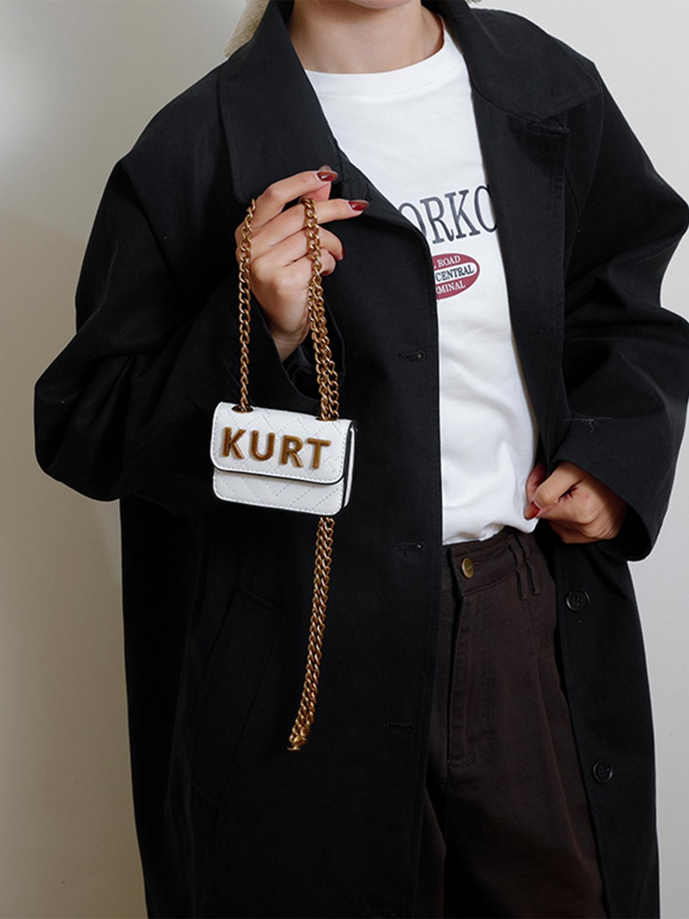 Mini Crossbody Chain Bag with Magnetic Letter Pouch, Elegant Chain Shoulder Strap, Multiple Colors Available, Fashion Casual Style, All Seasons Use, Fashionable Crossbody Bag