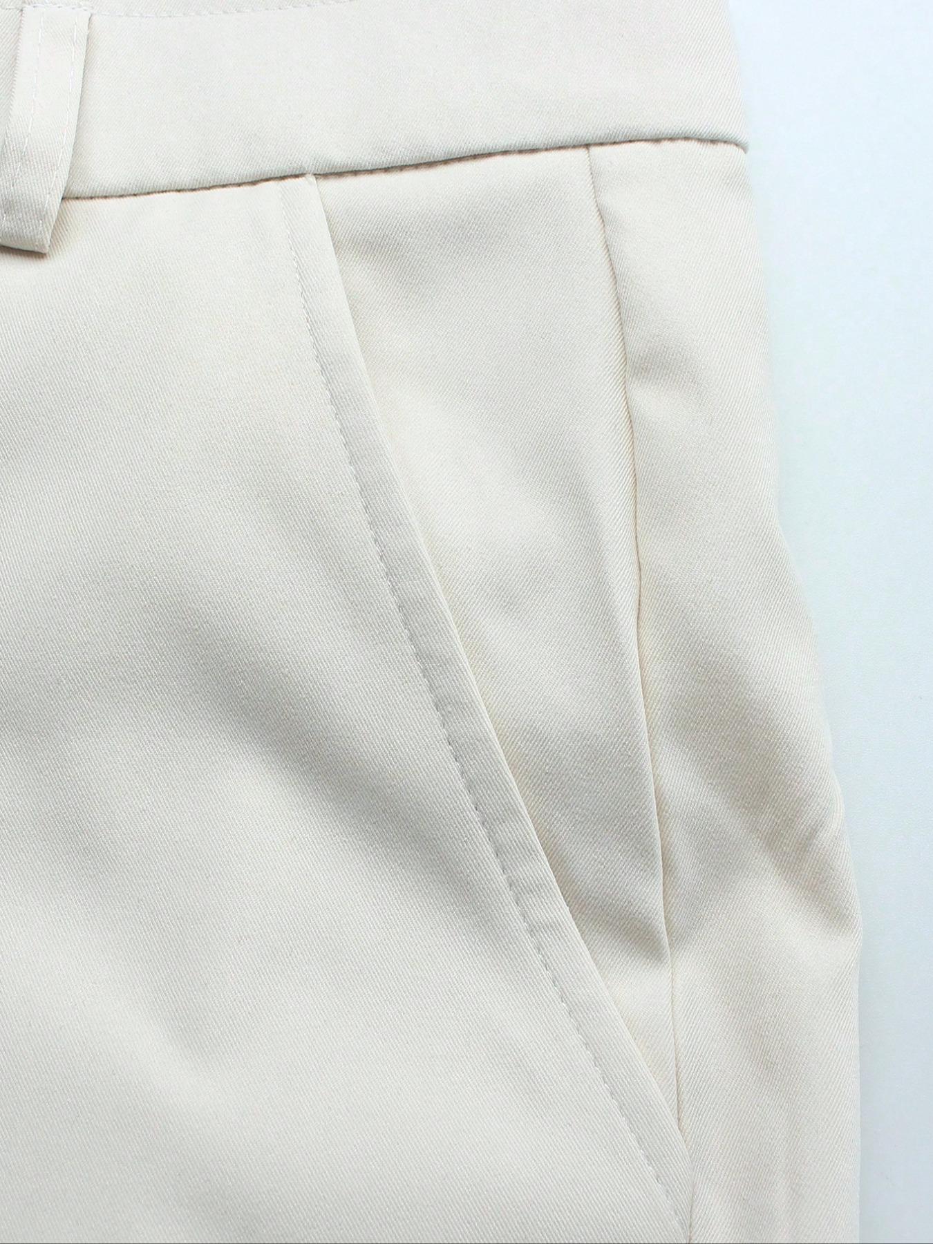Men's Two-Piece Set, Menswear Short Sleeve Plain Shirt & Long Pants, Casual Button Collar, Comfortable Summer Wear, High-Quality Leisure Clothing, Outfits