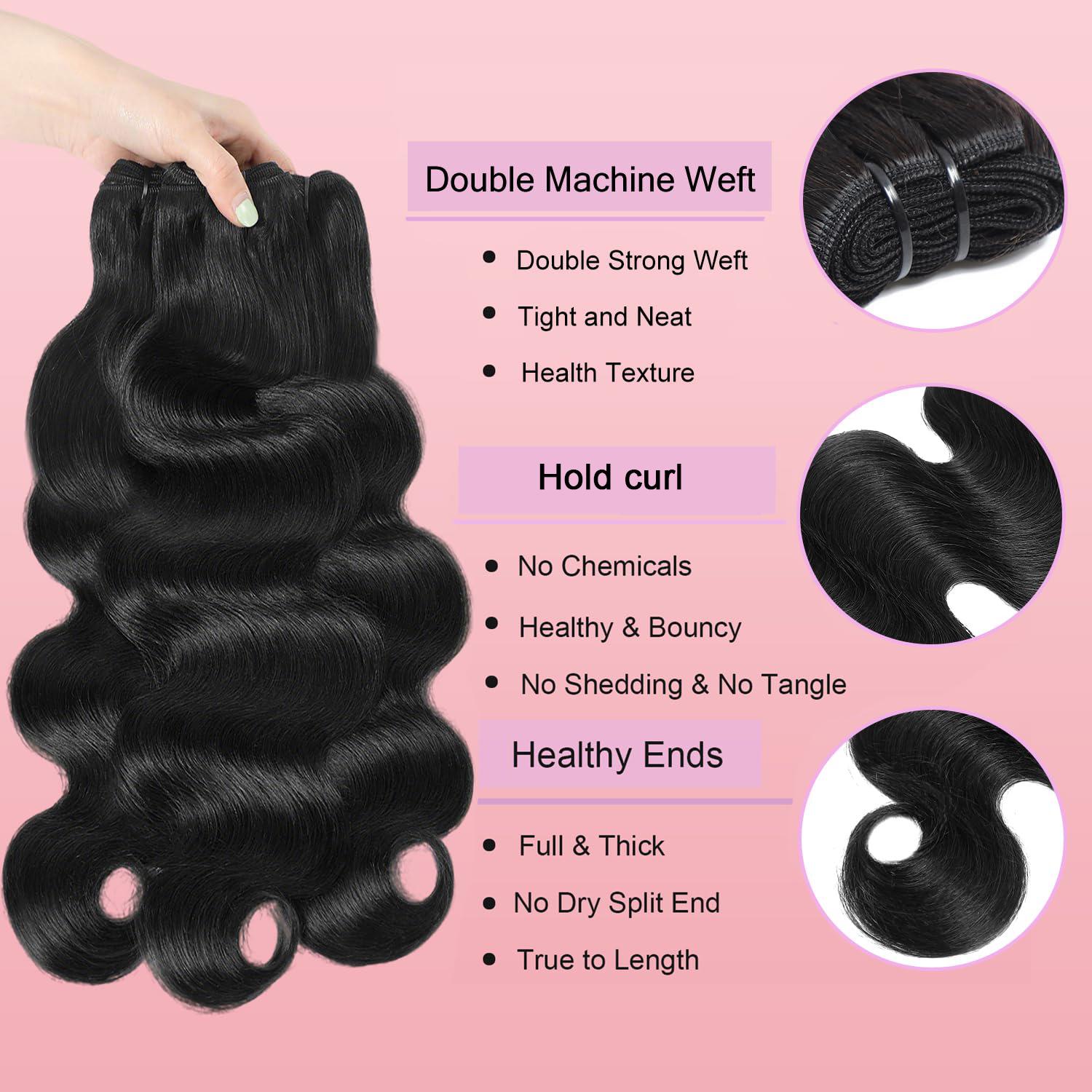 Karlami Burmese Curly Human Hair Bundles with Twist Out Ends Unprocessed Brazilian Virgin Hair Spiral Curls Human Hair Quick Weave Extensions Natural Black