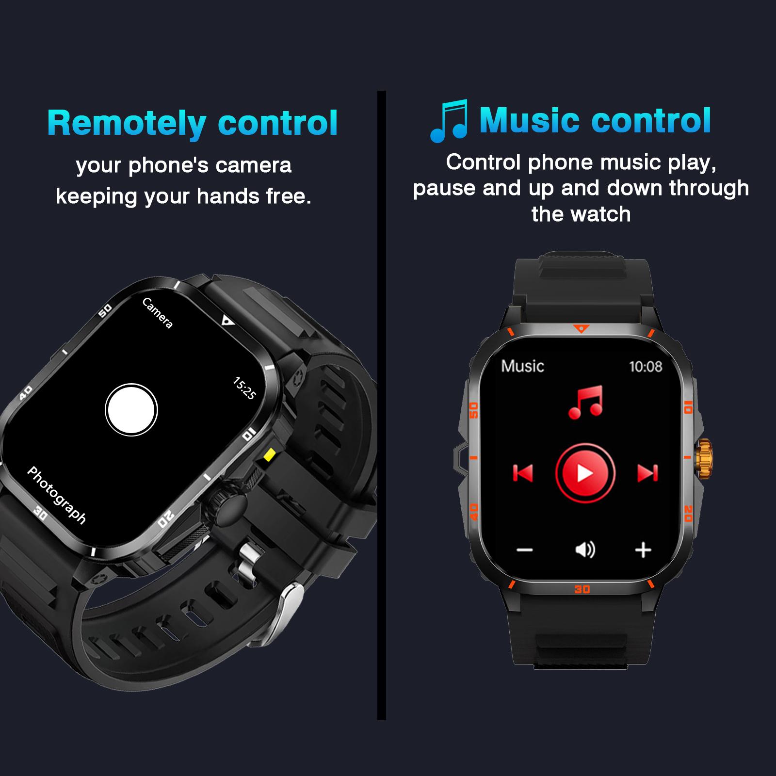 Smart Watch, Wireless Connection, Answering/dialing Function, Information Reminder and Push, Precise Step Counter and Multiple Exercise Modes, Sports Smart Watch, Weather Updates, Durable Design, Suitable for Everyone, Digital Smart Watch