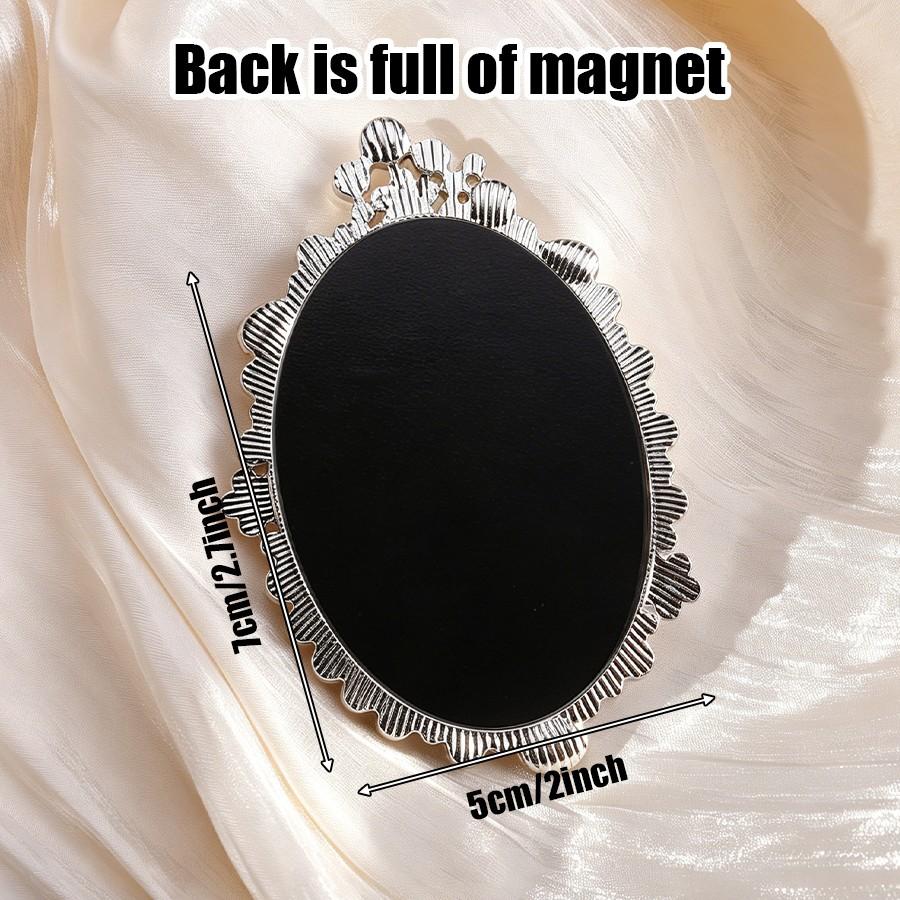 Metal Frame Refrigerator Magnet, Creative Oval Design, Home Decor Magnet, Ideal for Living Room, Study, Dining Room, Bedroom, Perfect Holiday Gift