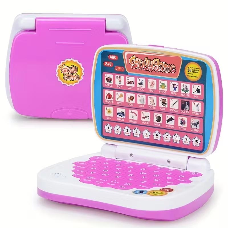 Electronic Digital Learning Toy, Word Learning Machine, Mini Study Computer, Portable, English Language, Letters Numbers Music, Suitable for Kids 3+, Christmas Gift, Phonics Learning Pad