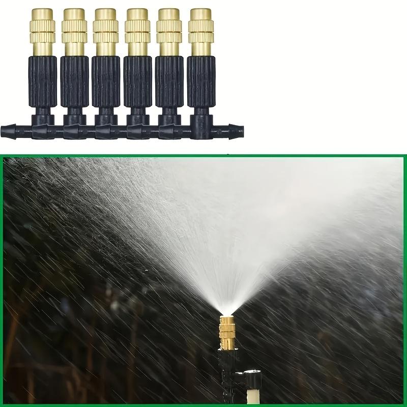Automatic Drip Irrigation Kit Adjustable Watering System Garden-4/7mm, equipped with brass atomizing nozzle, suitable for lawns, potted plants and greenhouses, lawn automatic drip irrigation system and potted plants greenhouse.