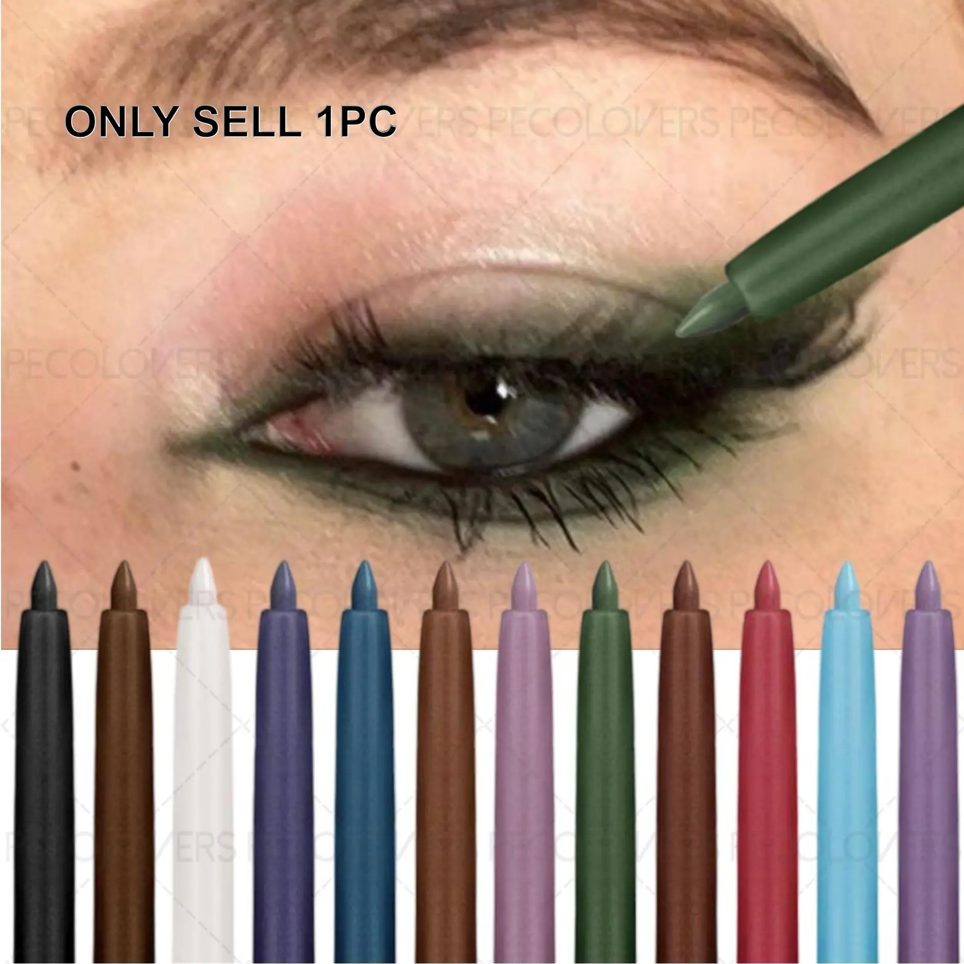 1PC Smooth, Smudge-proof Wing Eyeliner - Matte Finish, Perfect for Beginners, Precise Eye Makeup Application, Colorful, for Stunning Halloween and Christmas Eye Makeup, Eye Makeup Products