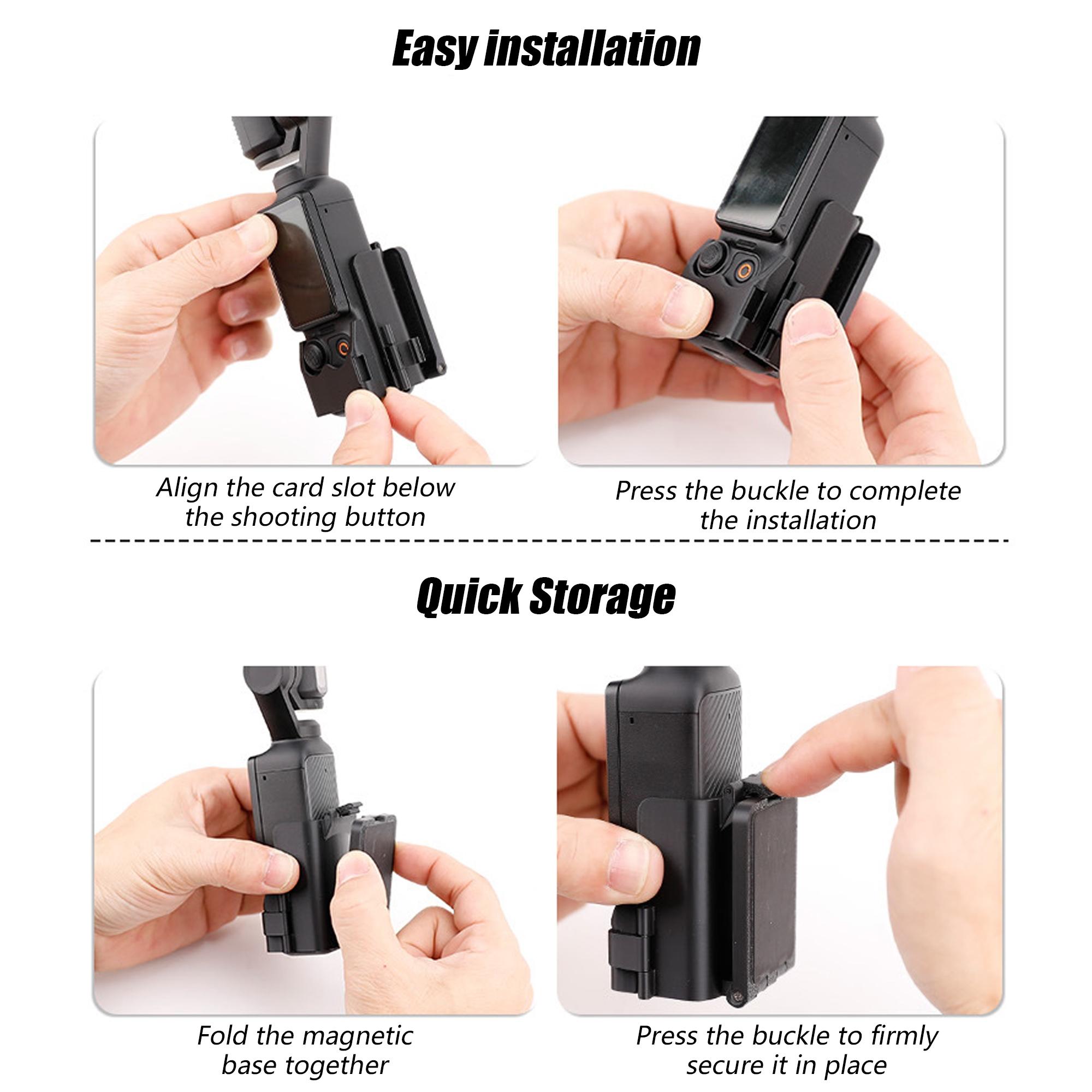 Dji Pocket 3 Magnetic Bracket Base Car Suction Cup, Multi-Function Osmo Desktop Fixing Accessories, Camera Accessories, Suitable for Dji Pocket 3