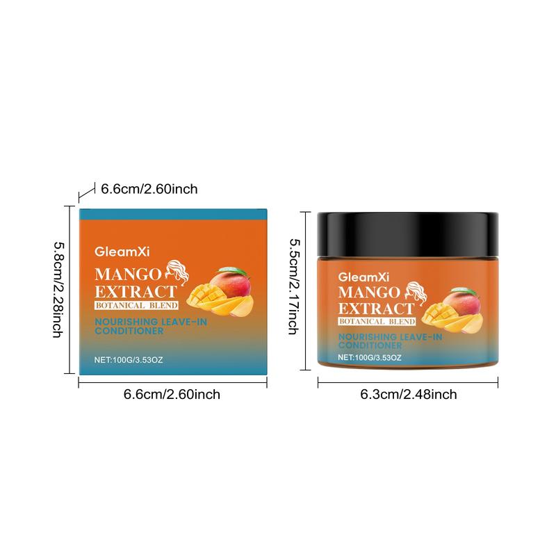 Gleamxi Mango Leave-In Conditioner for Smooth and Hydrated Hair, No Rinse Hydrating Scalp Treatment for Easy Hair Care Gleamxi Mango Leave-In Conditioner for Smooth and Hydrated Hair, No Rinse Hydrating Scalp Treatment for Easy Hair Care
