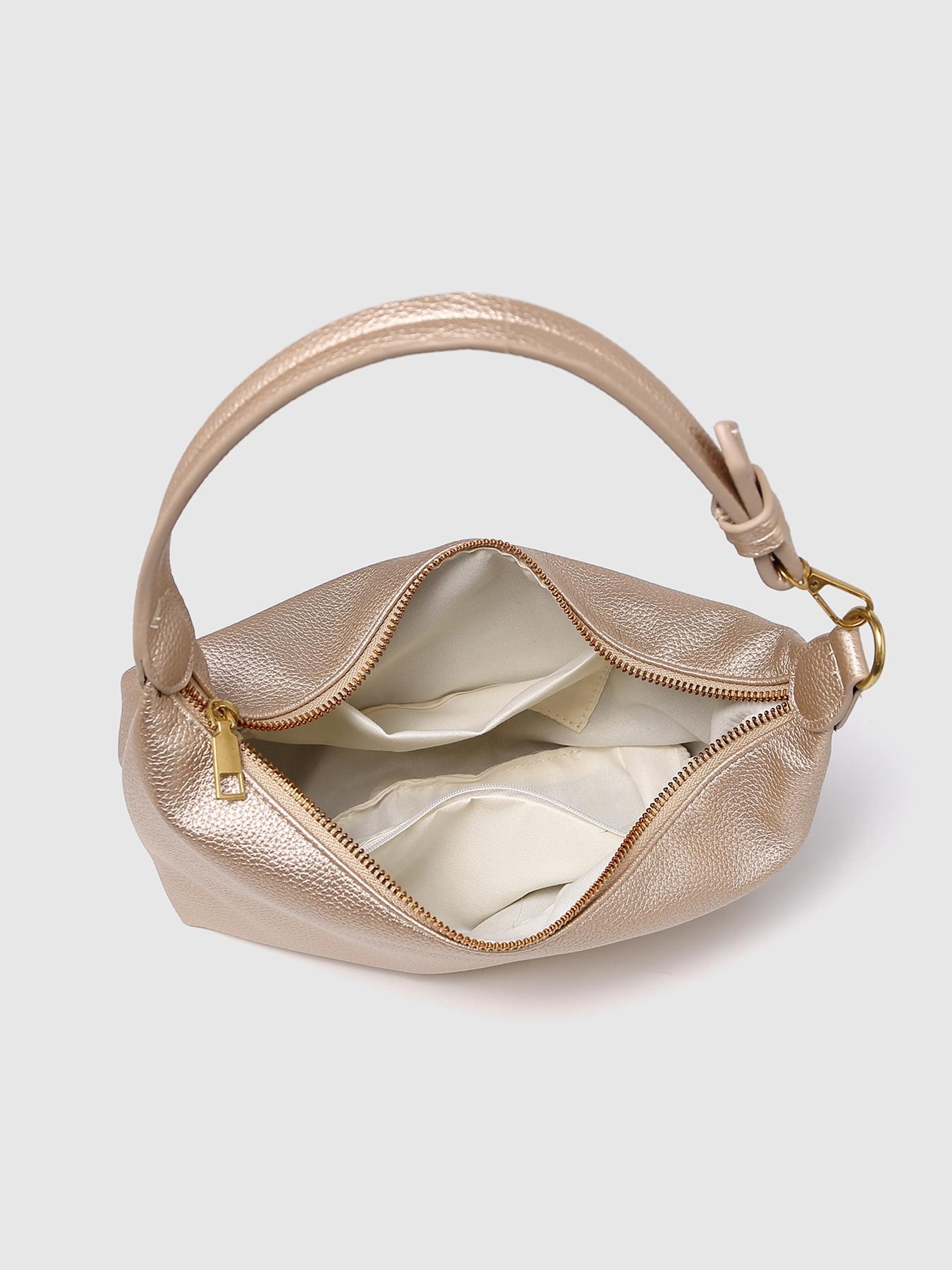 Women's Solid Color Shoulder Bag, Fashionable Large Capacity Crossbody Bag for Daily Used, Casual Trendy Versatile High-quality Daily Commuting Bag, Elegant Commuter Bag