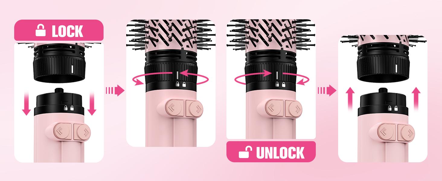 Farery 2-in-1 Blow Dryer Brush Set for Frizz-Free Blowout | 2-inch Rotating Hair Dryer Brush & 3-inch Hot Air Brush with Oval Barrel Farery 2-in-1 Blow Dryer Brush Set for Frizz-Free Blowout | 2-inch Rotating Hair Dryer Brush & 3-inch Hot Air Brush with Oval Barrel