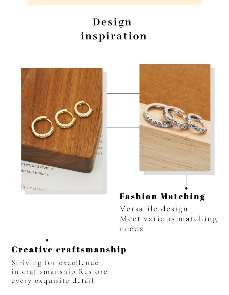 Dainty Hoop Earrings Collection - 3 Stackable Stainless Steel Huggies for Pierced Ears | Hypoallergenic & Shiny