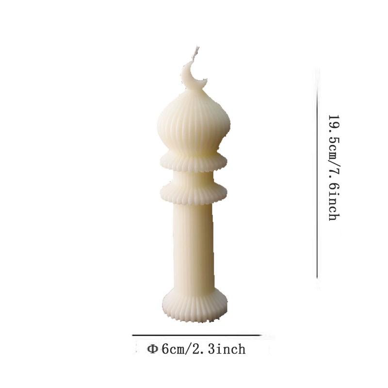 2pcs Islamic Theme Aromatherapy Candles, Soy Wax, Smokeless, Long-Lasting Scent, Decorative, Gift, Perfect for Ramadan, Home, Soft Furnishings