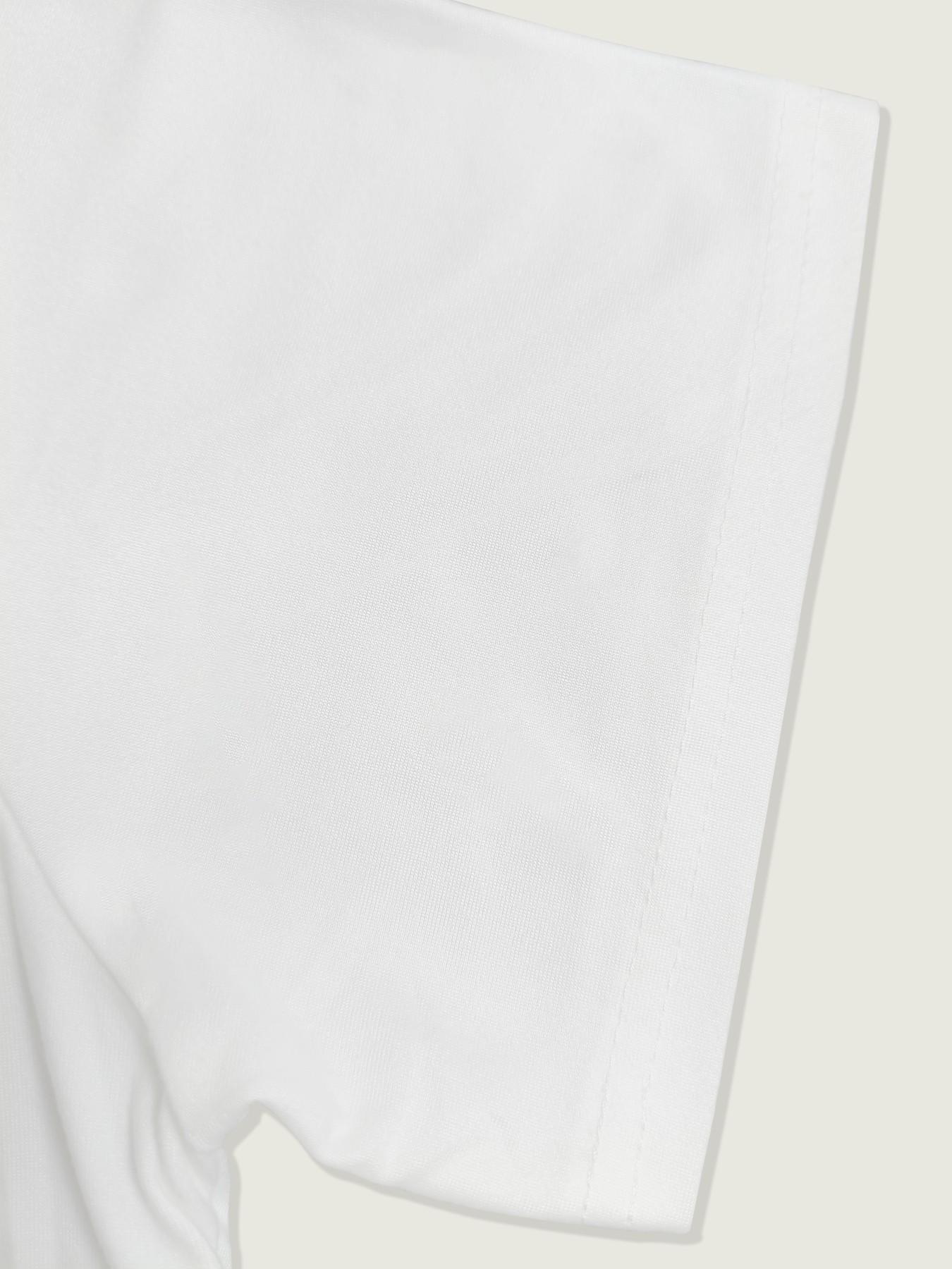 Cartoon Masked Peanut Man Goop Letter Print T-Shirt, Unisex Summer American Retro Loose Short Sleeve Top, Casual Geometric Pattern