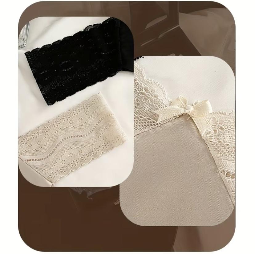 7PCS For Women Plain Fashion High Quality New summerproducts Basic Comfort Comfortable CottonLingerie Womenswear Bikini Frill Innerwear Style StretchComfort Basic Plain Cotton Spandex Women's MinimalistMulticolor panty soft