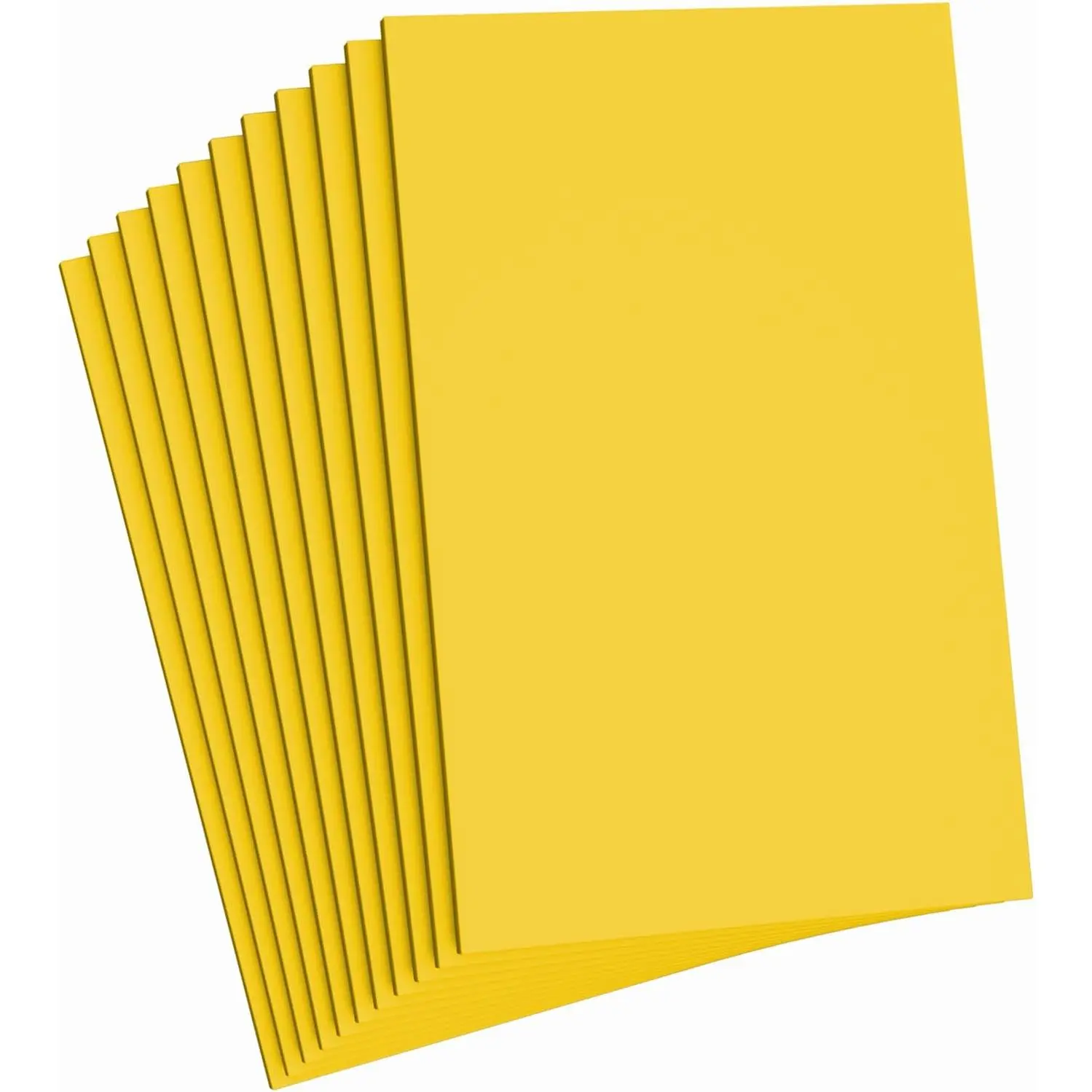 Yellow  Sheets Crafts, 8.5x5.5 Inch Eva Craft  Paper for Crafts Project Classroom Scrapbook DIY  (Yellow-10 Sheets)