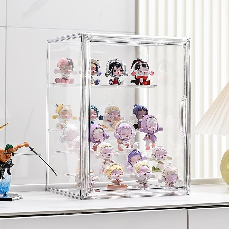 4-Layer Transparent Display Shelf, Multi-Functional Storage for Various Items, Stylish & Durable Design, Perfect for Home Organization