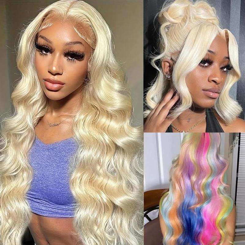 Blonde 613 Wigs Body Wave Lace Front Wigs 13x6 HD Lace Front Human Hair Wigs Pre Plucked HD Lace Wigs For Women 180 Density