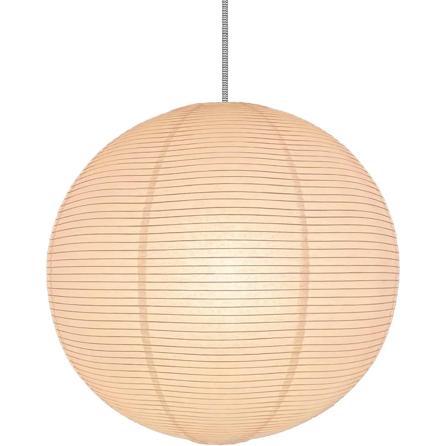 White Round paper lamp shade 50cm(19Inch) Chinses Lantern Pendant Lamp Shade,Large Foldable Lampshade