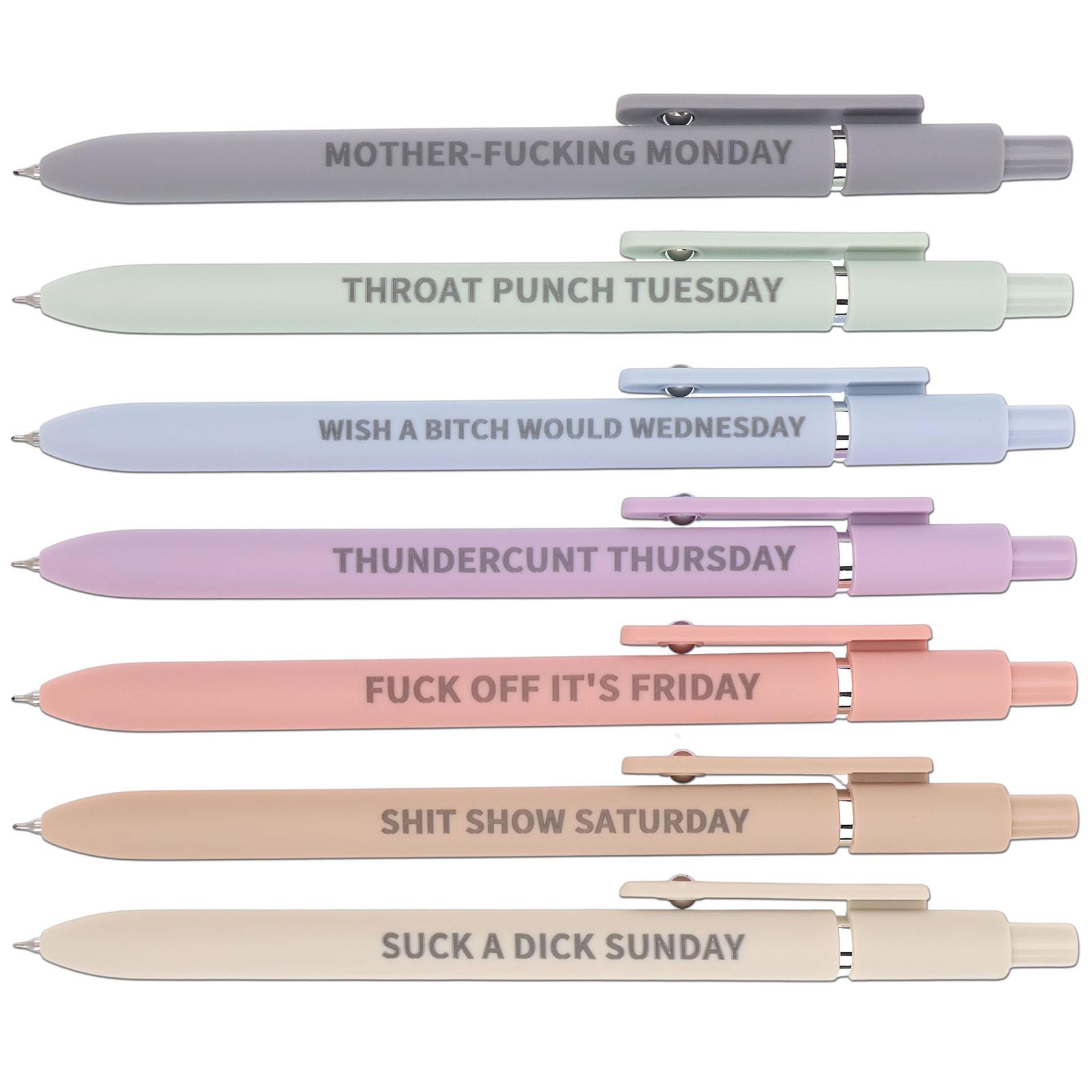 Creative Gel Ink Pen, 7/10pcs Daily Emotional Wording Writing Pens, Smooth Writing Pen, College Student Pen, Office Stationery and Supplies #TOP PICKS