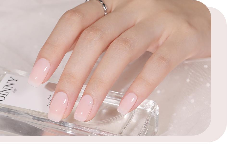 GAOY UV Gel Nail Polish, 16ml Jelly Sheer Color UV Light Cure Needed Gel Polish for Nail Art DIY Manicure and Pedicure at Home