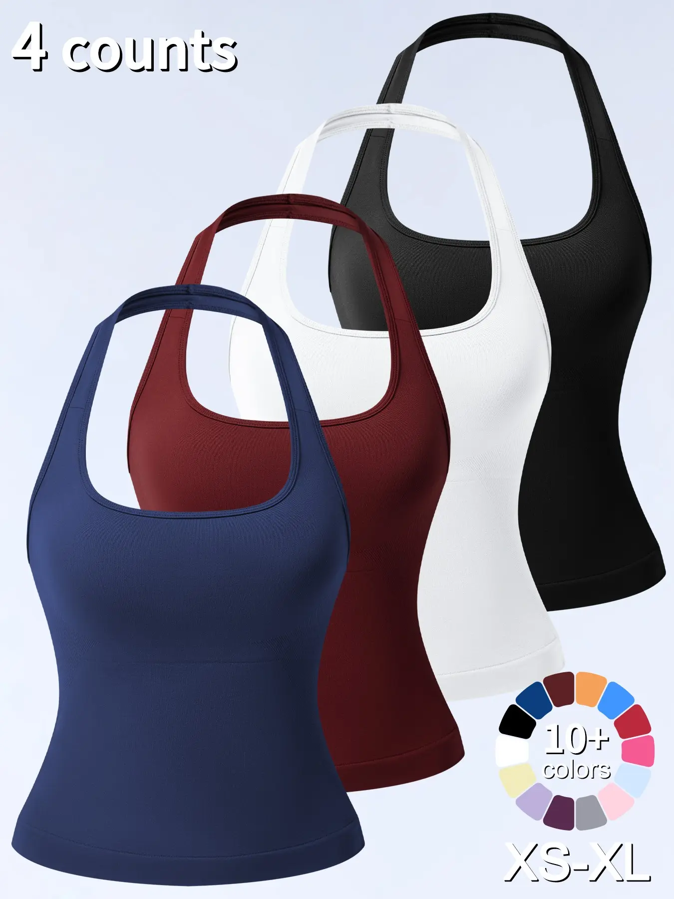 Black, White, Dark Purple, Red, Concealed Blue