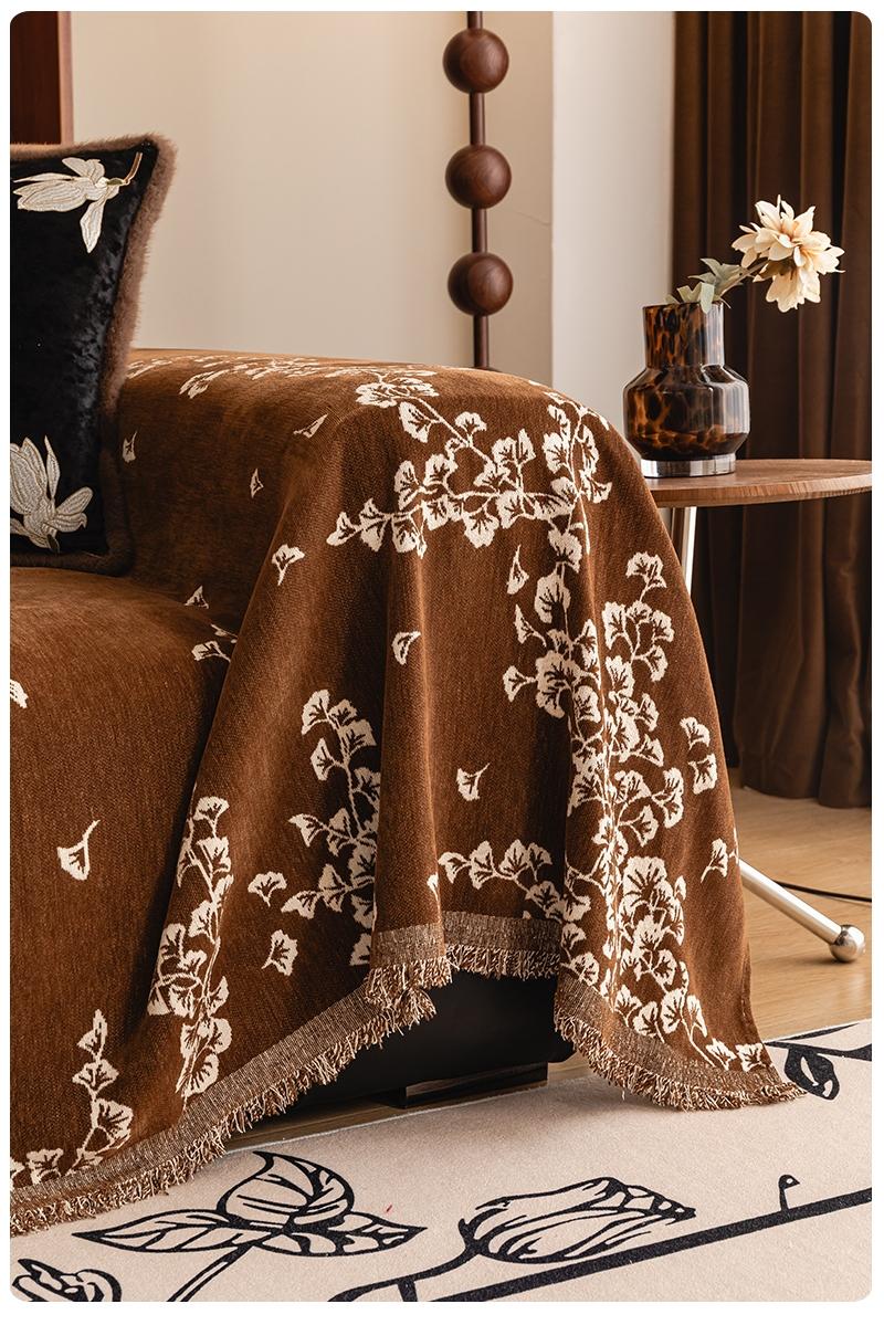 Viral Hit Vintage American Country Style Chenille Sofa Cover & Throw | Soft and Skin-Friendly, Cat Scratch Proof, Universal Home Decor for Living Room, Bedroom & Office | All-Season Pet-Friendly Sofa cover Sofa Couch Covers