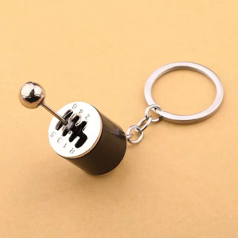 1pc Mini Car Gear Shift Keychain, 6 Speed Manual Transmission Gearbox Key Ring, Novelty Fidget Toy Gift for Car Lovers & Mechanics