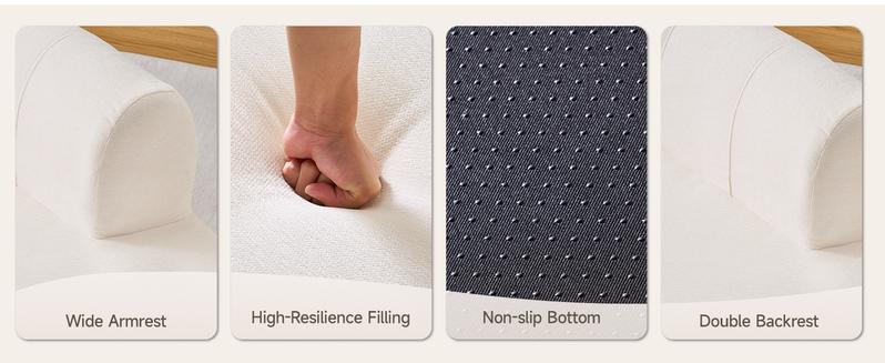 【Valentine's Day gift】ONBRILL Cloud Sectional Couch,Modern Modular Sofa with Deep Seat,Upholstered Chenille Boneless Upholstered Couches for Living Room,No Assembly Required