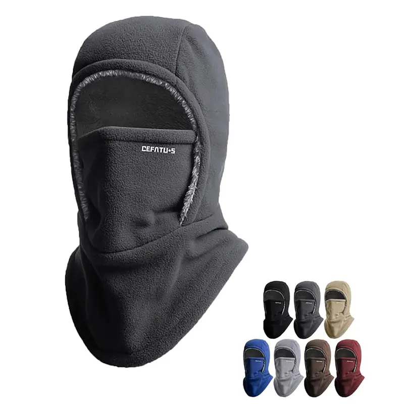 Unisex Winter Balaclava with Neck Warmer, Windproof Face Mask for Outdoor Cycling, Skiing, and Running