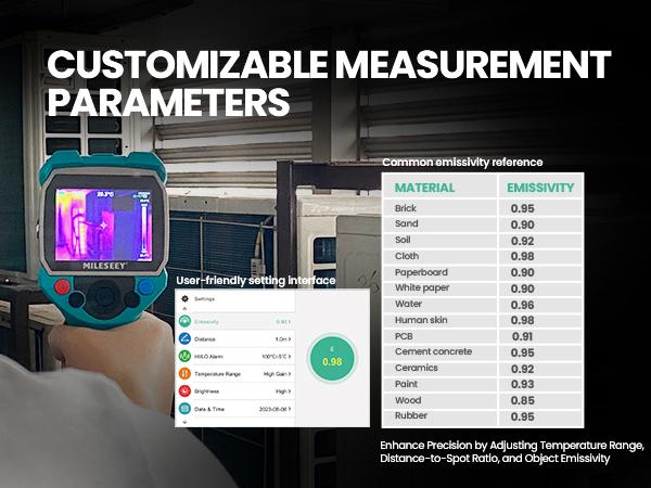 Thermal Imaging Camera, MILESEEY Handheld 256*192 IR Resolution Thermal Imager, 3.5 Inch LCD Display IP65 Waterproof Rechargeable 6 Palettes Thermal Camera with Auto Track Cold and Hot Spots Function Christmas gifts