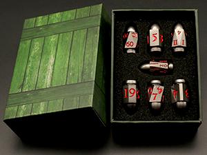 Bullet Dice Set, DND Dice Metal Revolver Dice，D6 Dice Gun Dice D&D Gifts for Dungeons and Dragons, Pathfinder, Warhammer 40k or Theme Tabletop Games