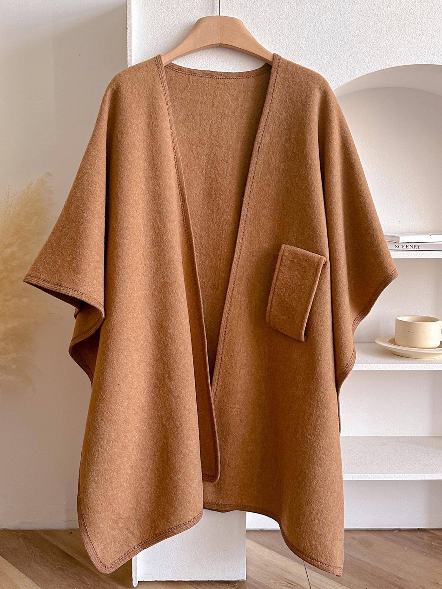 Women's Fall Winter Fashion Solid Color Shawl, Trendy Solid Shawl, Warm Comfortable Scarf, Casual Multifunctional Wrap for Autumn/winter Decor