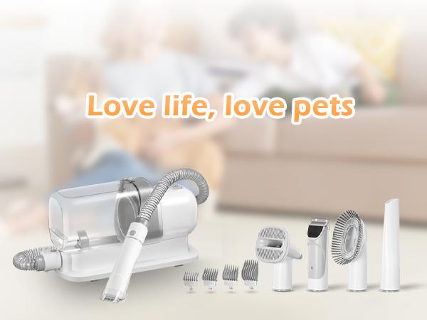 LMVVC pet grooming kit with vacuum for dogs and cats Groomer Tools Poodle Puppy Cleaning