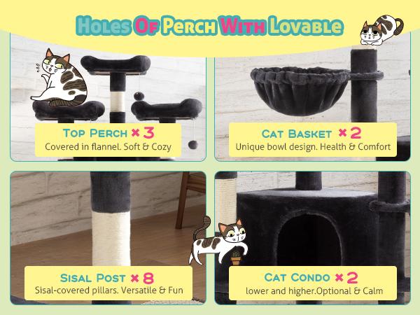 SHA CERLIN 73in Corner Cat Tree for Indoor Cats -Save Space with Multi-Level Perches, Condo, Sisal Scratching Posts#ChristmasGifts#TikTokShopBlackFriday