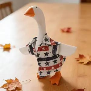 Independence Day Style Porch Goose, Desktop Decoration Accessories, Creative Holiday Handmade Clothing (no Goose Included)