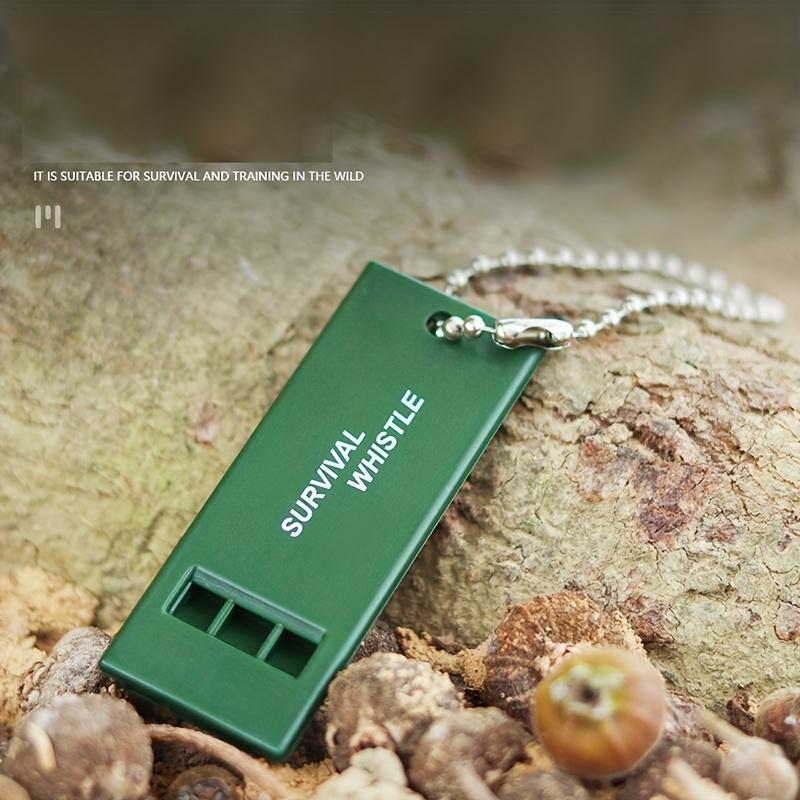 Two three-frequency outdoor sports survival whistle first aid whistle students practice whistle referee whistle travel mountaineering survival whistle treble high frequency earthquake relief whistle.