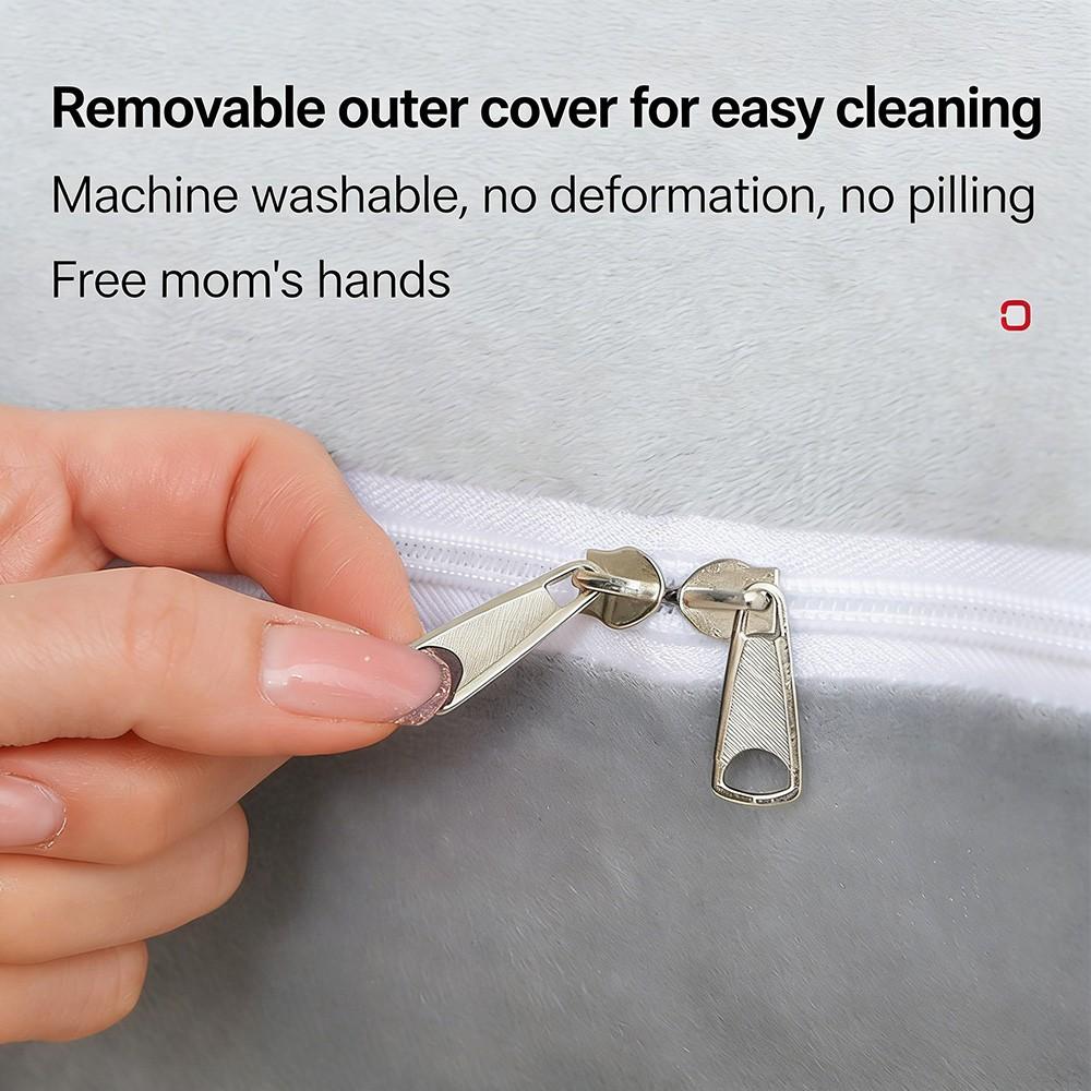 1 piece/kit Long U-shaped luxury all-encompassing embrace support pillow, British made, a comfortable sleep aid for pregnant women, ideal for back and side support.