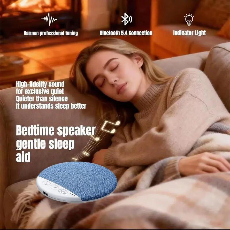 Bluetooth-compatible Pillow Speaker for Sleep, Deep Sleep with Noise, No Disturbance for Partner, Timer Function, Ultra-Thin Design, Wireless Speaker