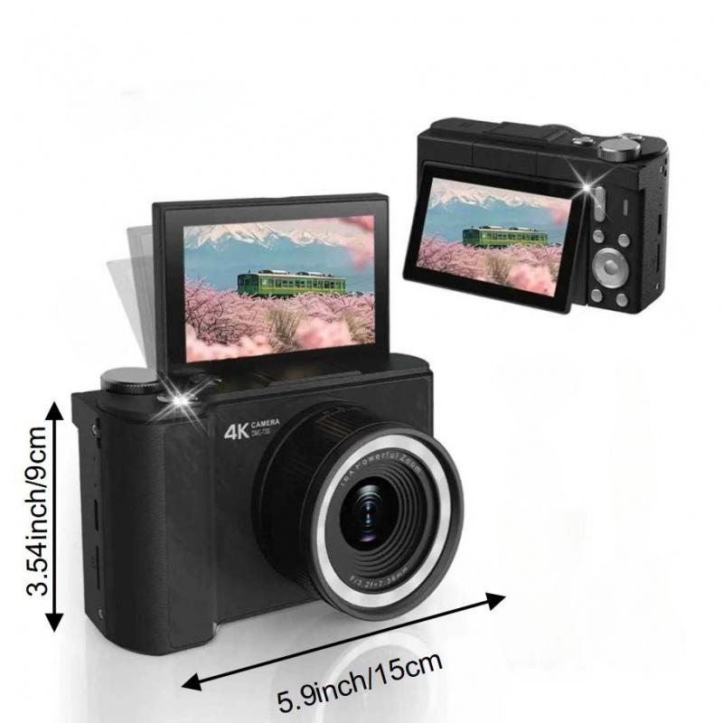 Digital Camera for Photography with Fill Light, 4K Vlogging Camera, 16X Digital Zoom Compact Cameras, 48MP Vlogging Camera with 32GB Card, Point and Shoot Digital Cameras