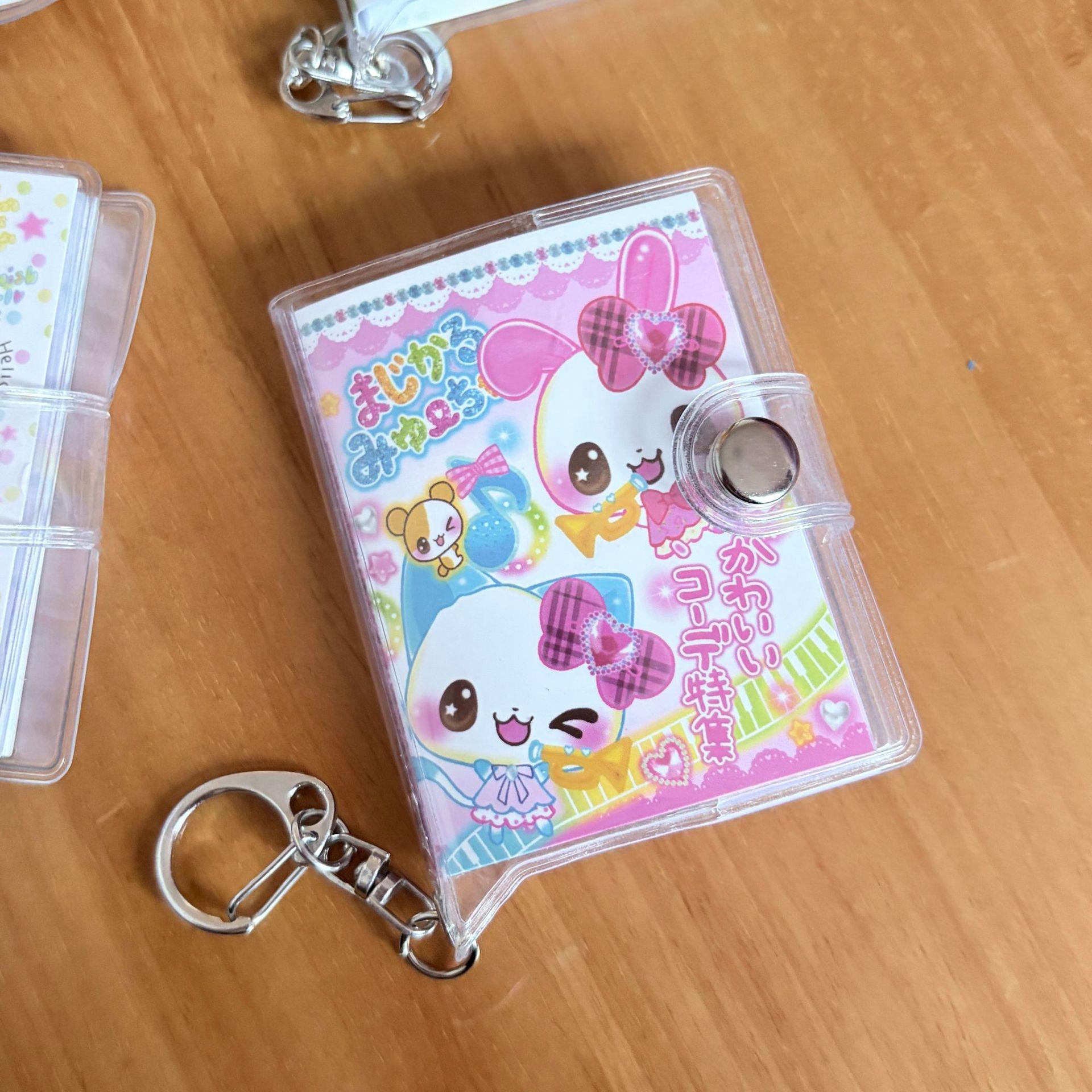 Mini Diary Notebook for Girls, Four-Leaf Clover Rabbit Design, Keychain Pocket Journal, Perfect Back-To-School Gift, Style