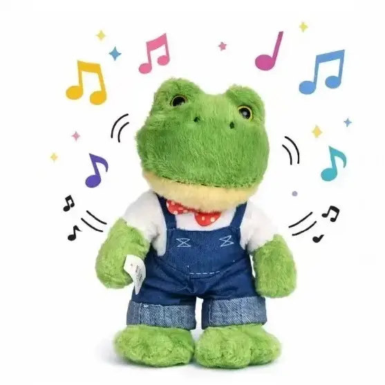 Singing frog girl plush toy cartoon cute pet frog prince doll