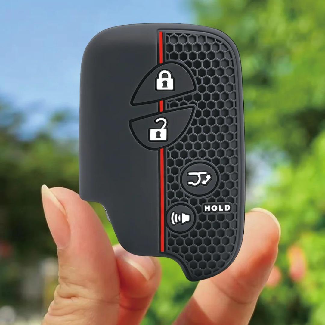 Keychain For Lexus CT200h GX460 IS250 IS350 RX450h ES330 ES350 LS460 GS300 450h 460h 4Buttons Remote Silicone Key Fob Cover Case