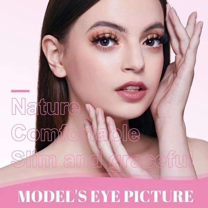 BISUTANG  Natural Wispy DIY Eyelash Clusters Set Effortless No-Glue False Eyelashes, Waterproof & Reusable, Soft & Comfortable, Natural Appearance, Long-Lasting, No Irritation, Quick & Easy